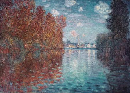 Claude Monet Autumn at Argenteuil oil painting image